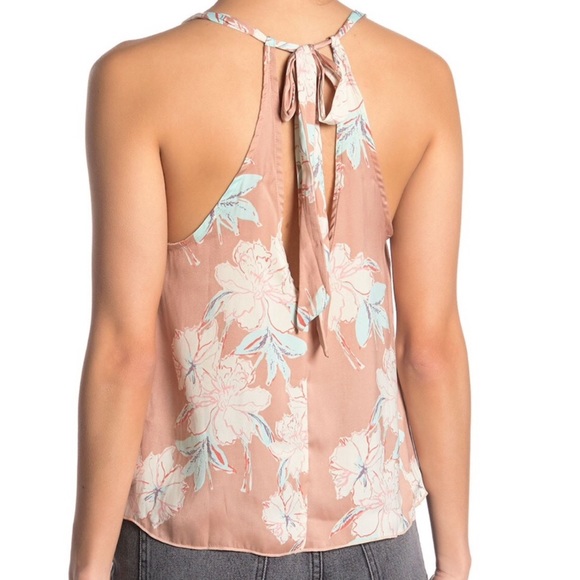 Free People Tops - Free People Floral Tie in Back Flowy Top Medium